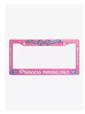 Disney Princess Parking Only Rhinestone License Plate Frame
